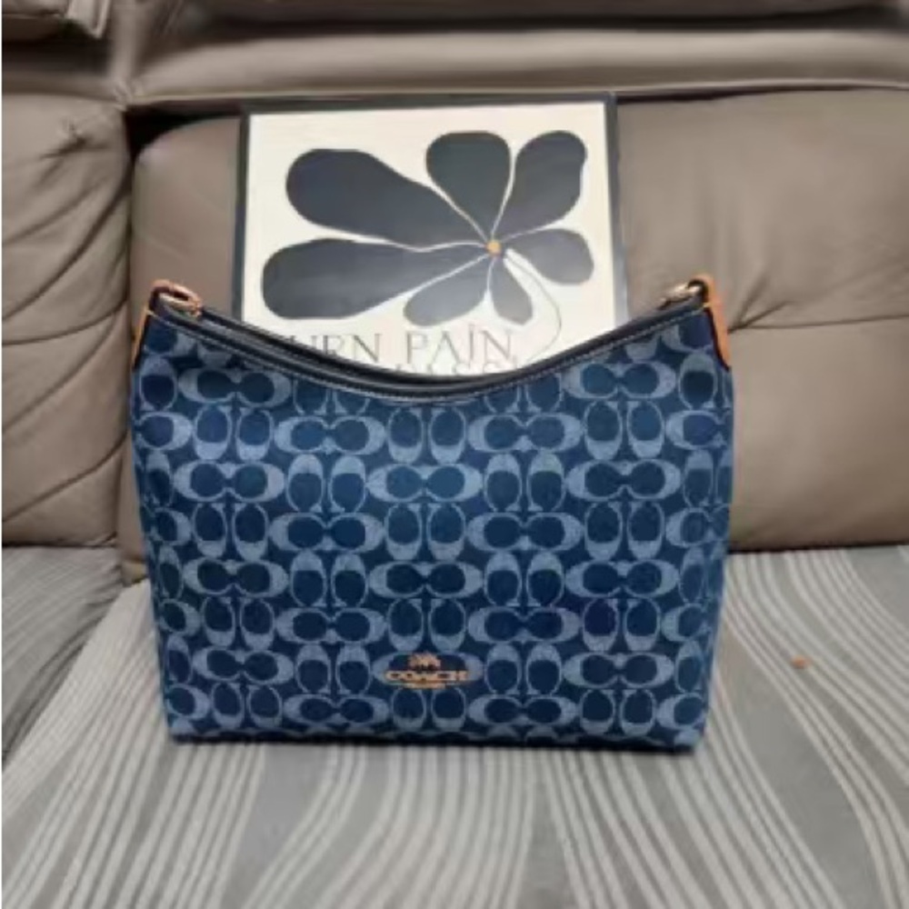 Coach Laurel Shoulder Bag In Signature Denim